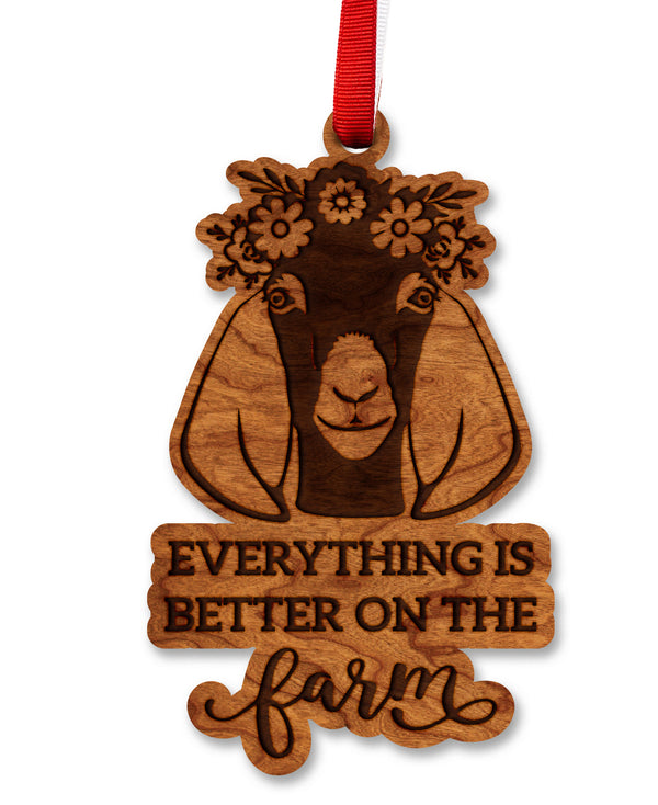 Farm Animals Ornament Goat