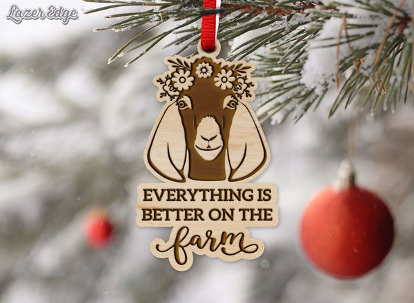 Farm Animals Ornament Goat