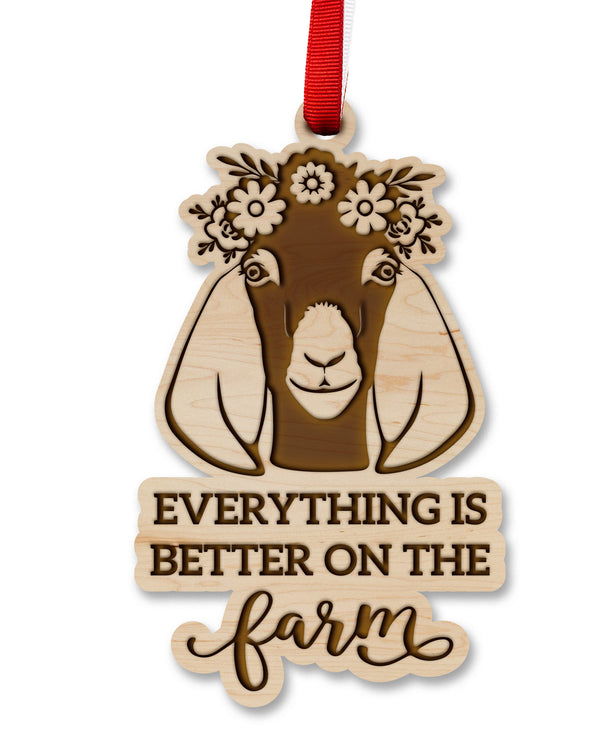 Farm Animals Ornament Goat