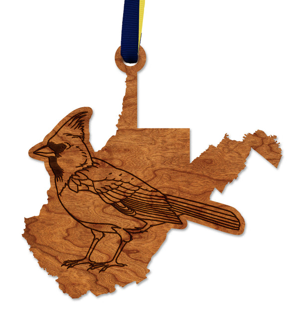 State Pride Ornament Cardinal on WV