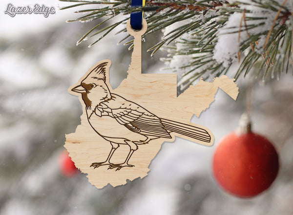 State Pride Ornament Cardinal on WV