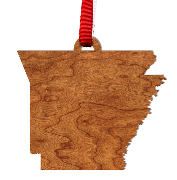 State Silhouette Ornament Arkansas