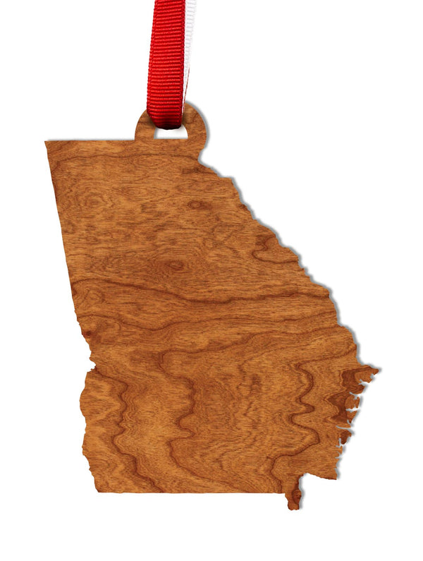 State Silhouette Ornament Georgia