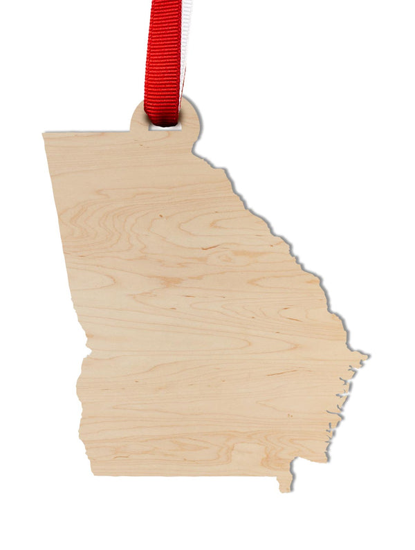 State Silhouette Ornament Georgia