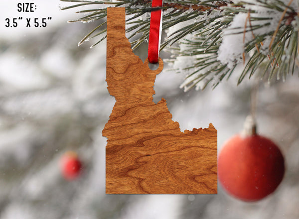 State Silhouette Ornament Idaho