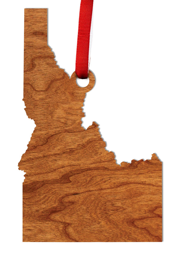 State Silhouette Ornament Idaho