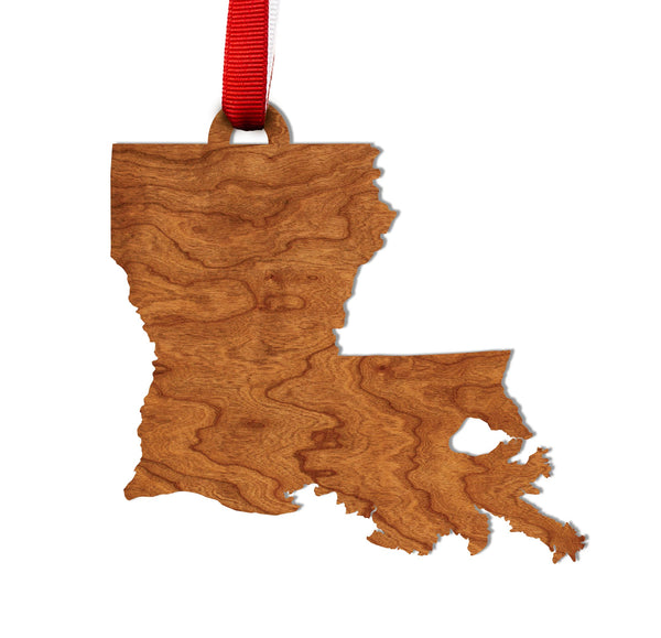 State Silhouette Ornament Louisiana