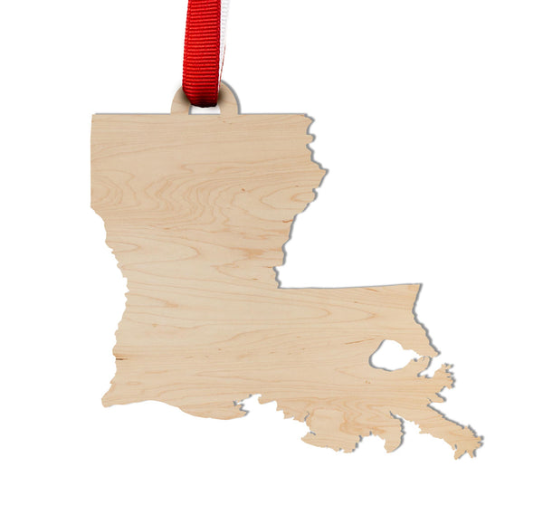 State Silhouette Ornament Louisiana