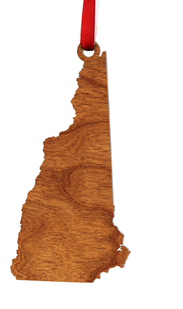 State Silhouette Ornament New Hampshire