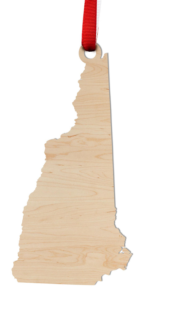 State Silhouette Ornament New Hampshire