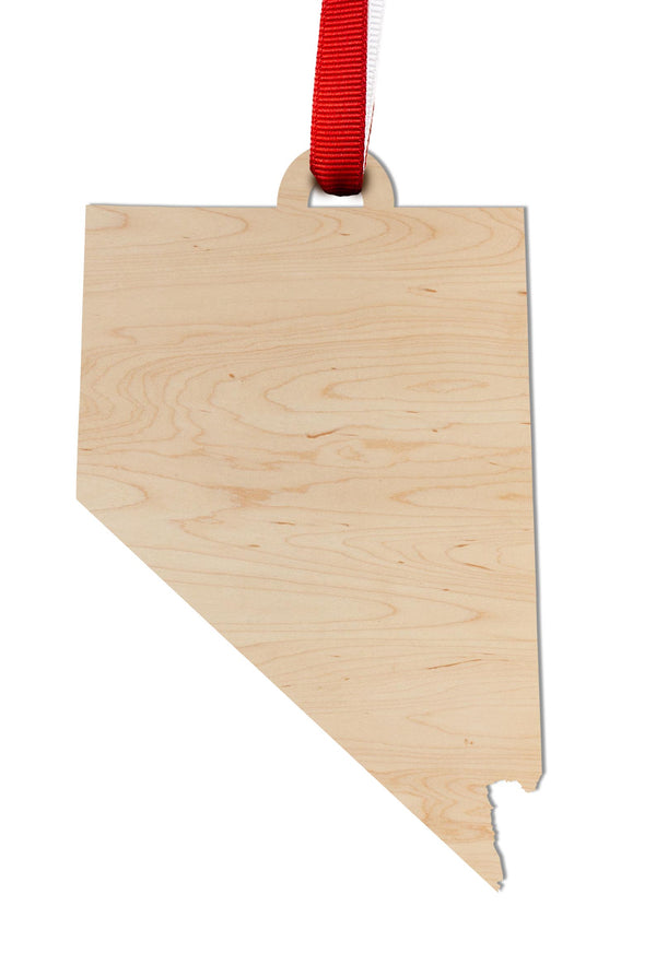 State Silhouette Ornament Nevada