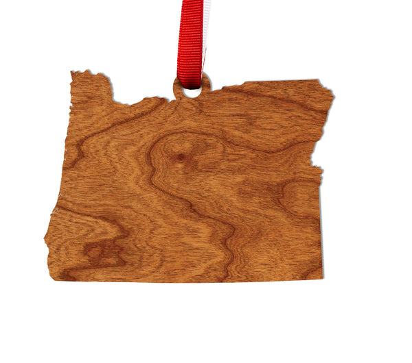 State Silhouette Ornament Oregon