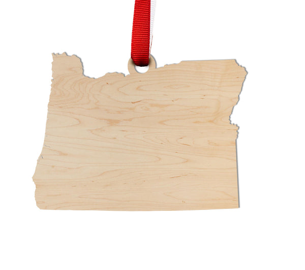 State Silhouette Ornament Oregon