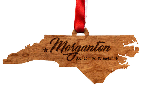 City/Hometown Ornament Morganton NC