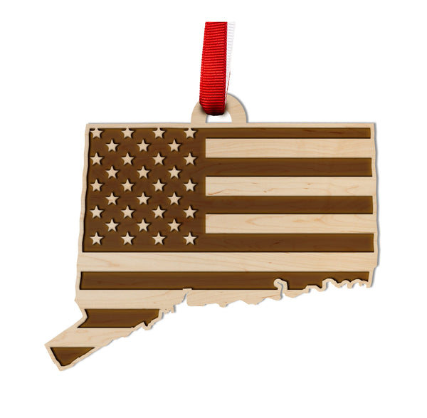 State Flag Ornament Connecticut Flag