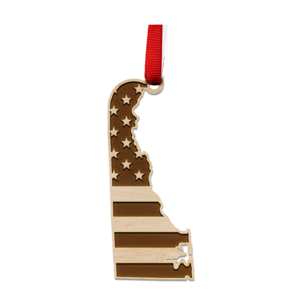 State Flag Ornament Delaware Flag