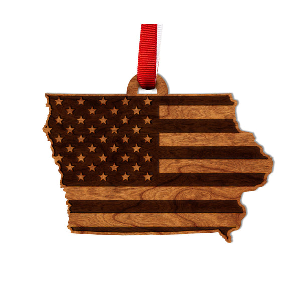 State Flag Ornament Iowa Flag