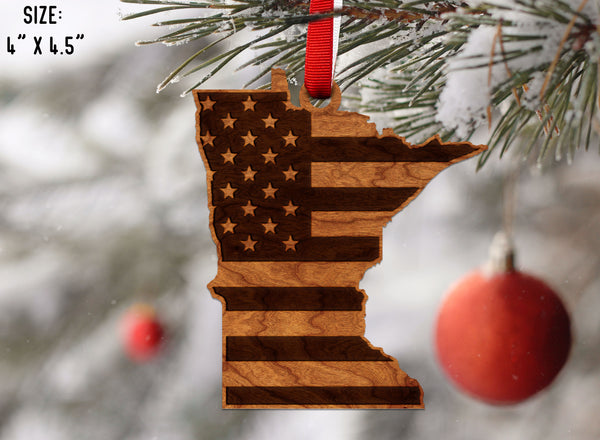 State Flag Ornament Minnesota Flag