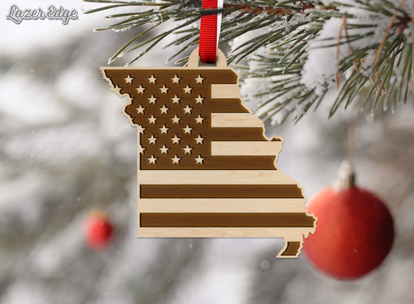 State Flag Ornament Missouri Flag