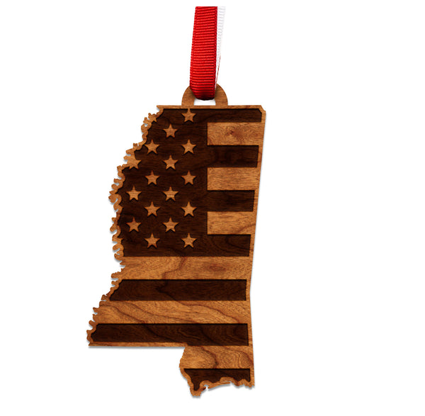 State Flag Ornament Mississippi Flag