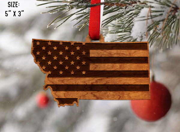 State Flag Ornament Montana Flag