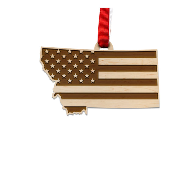 State Flag Ornament Montana Flag