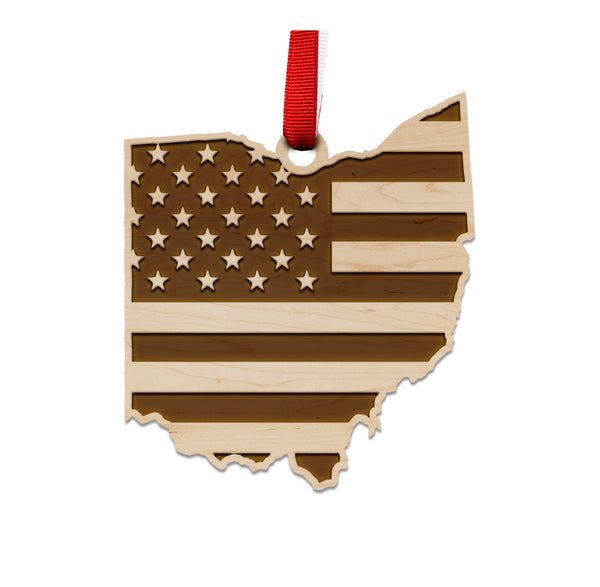 State Flag Ornament Ohio Flag