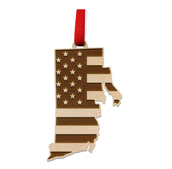 State Flag Ornament Rhode Island Flag