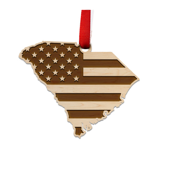 State Flag Ornament South Carolina Flag