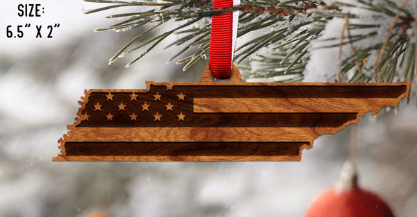 State Flag Ornament Tennessee Flag