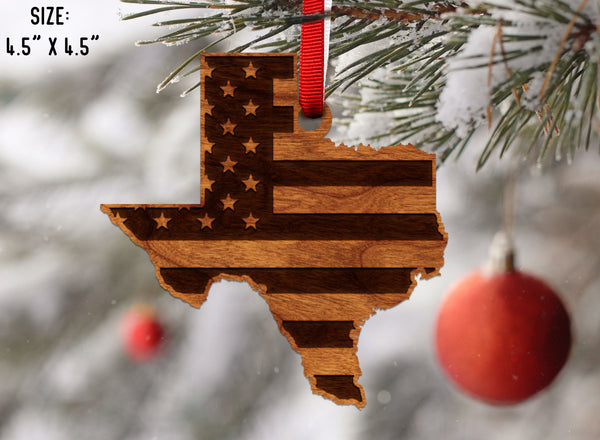 State Flag Ornament Texas Flag