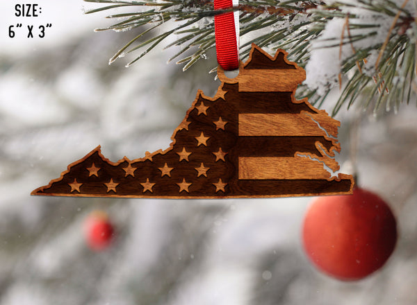 State Flag Ornament Virginia Flag