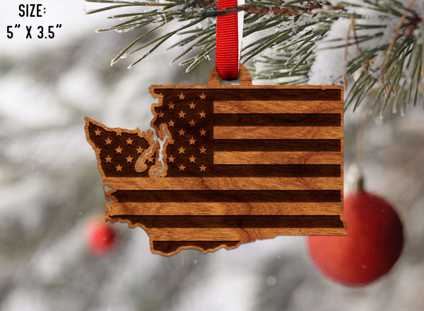 State Flag Ornament Washington Flag