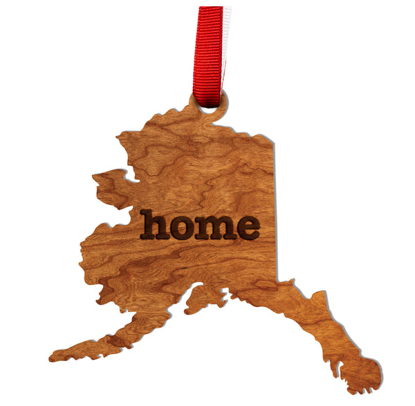 State Map Ornament Alaska