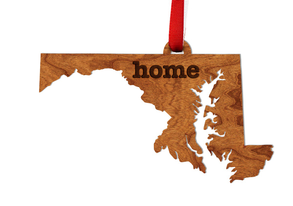 State Map Ornament Maryland