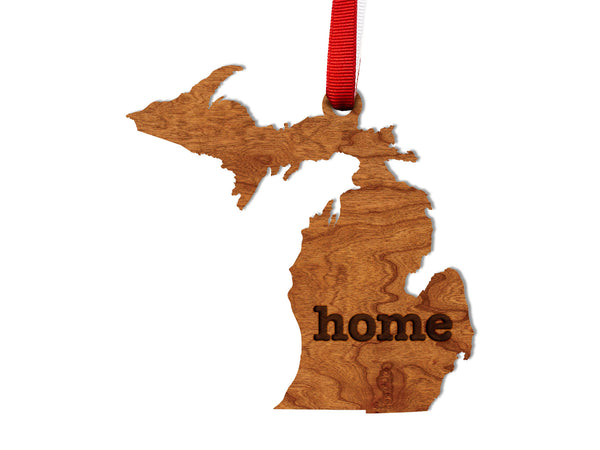 State Map Ornament Michigan