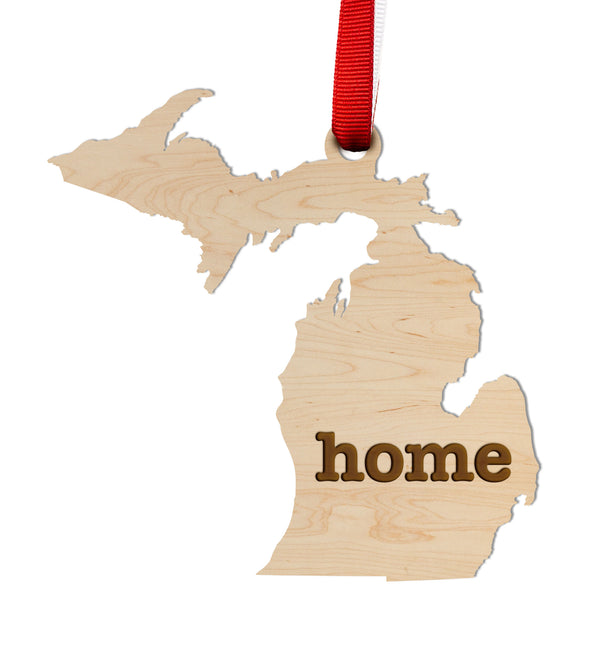 State Map Ornament Michigan