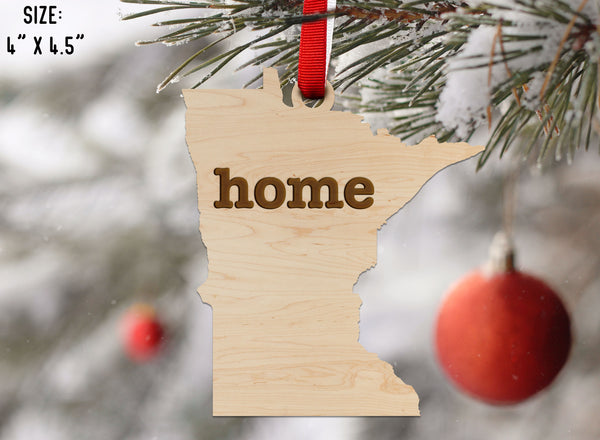 State Map Ornament Minnesota