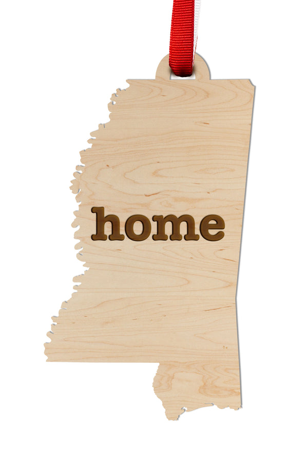 State Map Ornament Mississippi