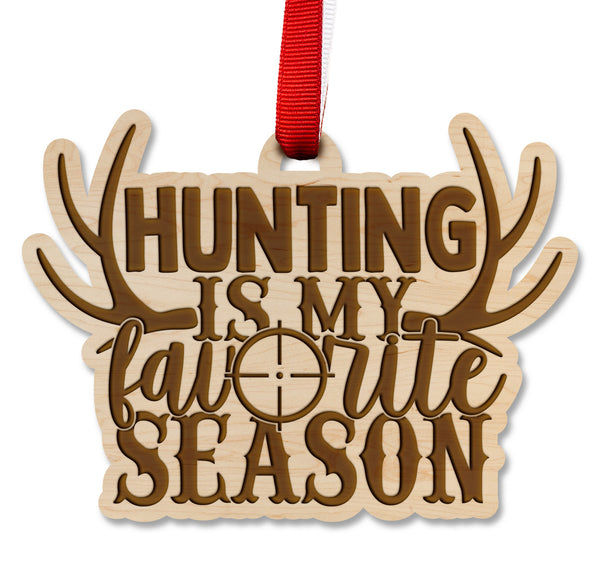 Deer Hunting Ornament Favorite Season