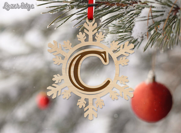 Letter Monogram Ornament C