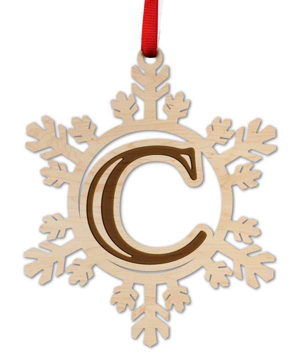 Letter Monogram Ornament C