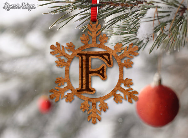 Letter Monogram Ornament F