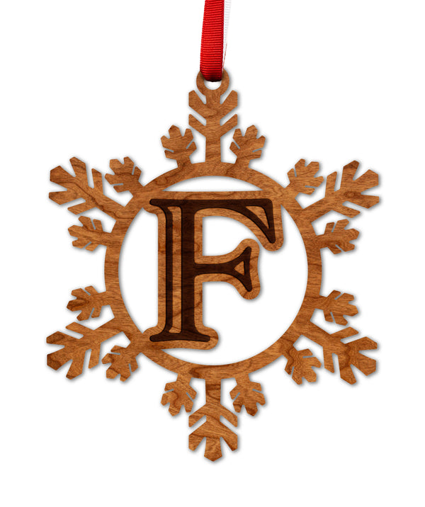 Letter Monogram Ornament F