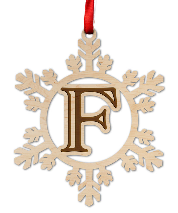 Letter Monogram Ornament F