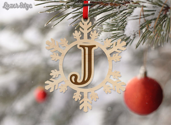 Letter Monogram Ornament J