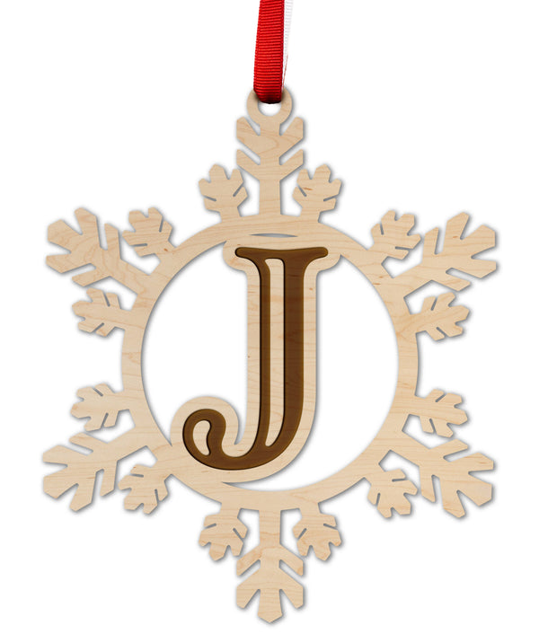 Letter Monogram Ornament J