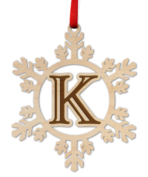 Letter Monogram Ornament K