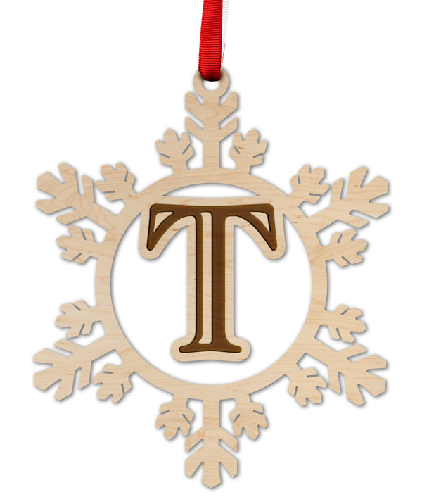 Letter Monogram Ornament T