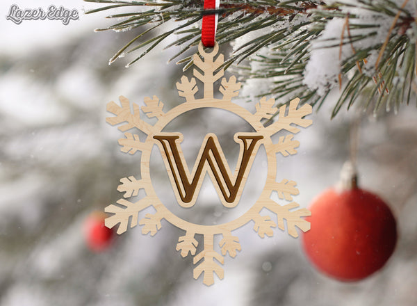 Letter Monogram Ornament W